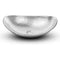 Hand Hammered Aluminum 19 inch Harbor Oval Vessel Bathroom Sink - Nickel